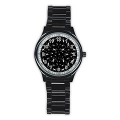 Spiders Seamless Pattern Illustration Stainless Steel Round Watches