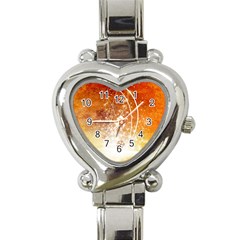 Wonderful Christmas Design With Snowflakes  Heart Italian Charm Watch