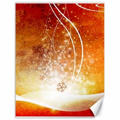 Wonderful Christmas Design With Snowflakes  Canvas 18  x 24  