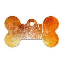 Wonderful Christmas Design With Snowflakes  Dog Tag Bone (Two Sides)