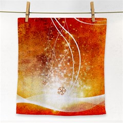 Wonderful Christmas Design With Snowflakes  Face Towel