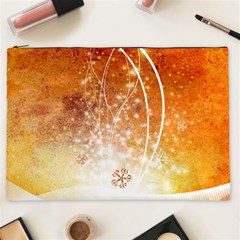 Wonderful Christmas Design With Snowflakes  Cosmetic Bag (XXL) 