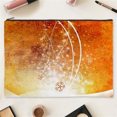 Wonderful Christmas Design With Snowflakes  Cosmetic Bag (XXXL) 