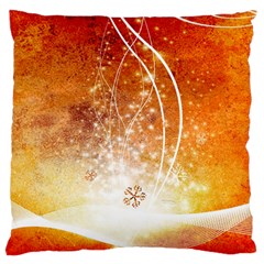 Wonderful Christmas Design With Snowflakes  Standard Flano Cushion Cases (One Side) 