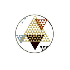 Colorful Modern Geometric Triangles Pattern Hat Clip Ball Marker