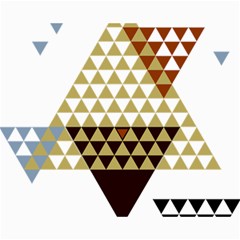 Colorful Modern Geometric Triangles Pattern Collage 8  X 10 