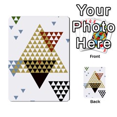 Colorful Modern Geometric Triangles Pattern Multi-purpose Cards (rectangle) 