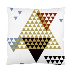 Colorful Modern Geometric Triangles Pattern Standard Cushion Case (one Side) 