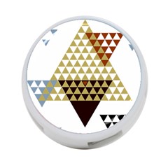 Colorful Modern Geometric Triangles Pattern 4-port Usb Hub (two Sides) 