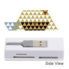 Colorful Modern Geometric Triangles Pattern Memory Card Reader (stick) 