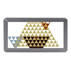 Colorful Modern Geometric Triangles Pattern Memory Card Reader (mini)