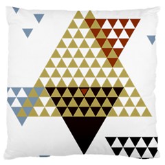 Colorful Modern Geometric Triangles Pattern Large Cushion Cases (two Sides) 