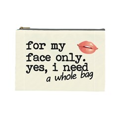 Face Only Cosmetic Bag (large) by maemae