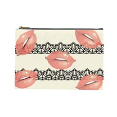 Kisses Cosmetic Bag (large) by maemae