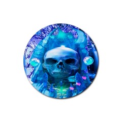 Skull Worship Rubber Round Coaster (4 Pack)  by icarusismartdesigns