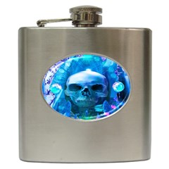 Skull Worship Hip Flask (6 Oz) by icarusismartdesigns