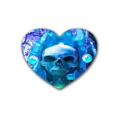 Skull Worship Heart Coaster (4 Pack)  by icarusismartdesigns