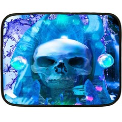 Skull Worship Fleece Blanket (mini) by icarusismartdesigns