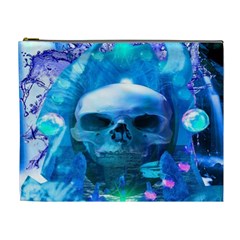 Skull Worship Cosmetic Bag (xl) by icarusismartdesigns