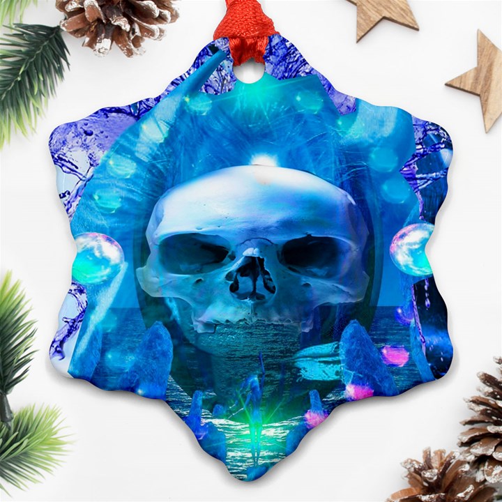 Skull Worship Snowflake Ornament (2-Side)