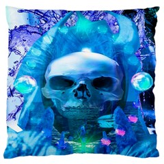 Skull Worship Large Cushion Cases (one Side)  by icarusismartdesigns