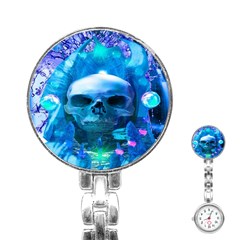 Skull Worship Stainless Steel Nurses Watches by icarusismartdesigns