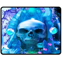 Skull Worship Double Sided Fleece Blanket (medium)  by icarusismartdesigns