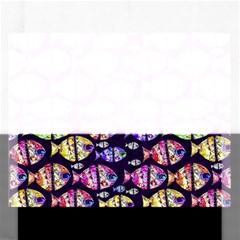 Colorful Fishes Pattern Design Rectangular Jigsaw Puzzl by dflcprints