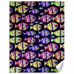 Colorful Fishes Pattern Design Canvas 12  X 16  