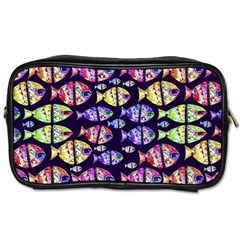 Colorful Fishes Pattern Design Toiletries Bags 2-side