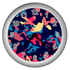 Chaos Wall Clock (silver)