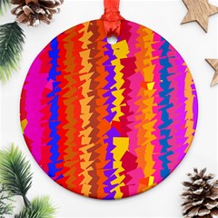 Colorful Pieces Ornament (round)