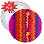 Colorful pieces 3  Button (10 pack) Front