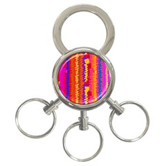 Colorful Pieces 3-ring Key Chain by LalyLauraFLM