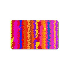 Colorful Pieces Magnet (name Card) by LalyLauraFLM