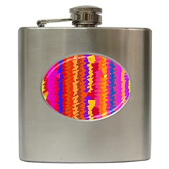 Colorful Pieces Hip Flask (6 Oz)