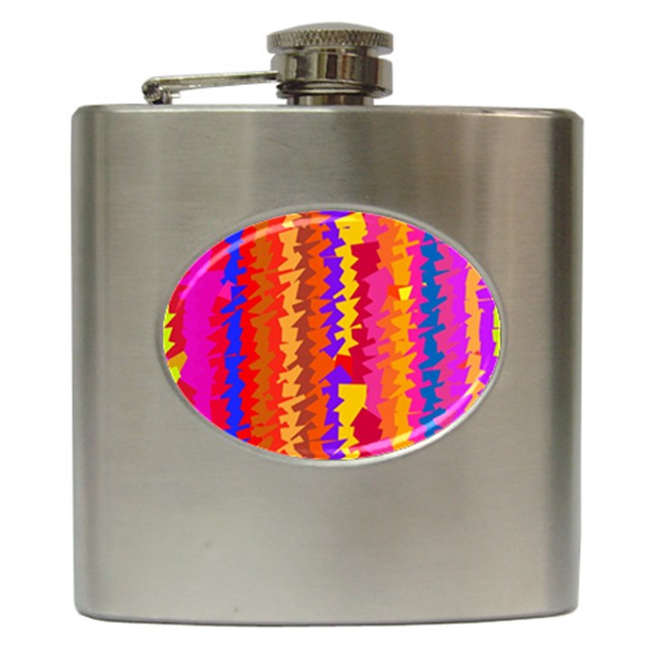 Colorful pieces Hip Flask (6 oz)