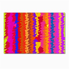 Colorful Pieces Postcard 4 x 6  (pkg Of 10)