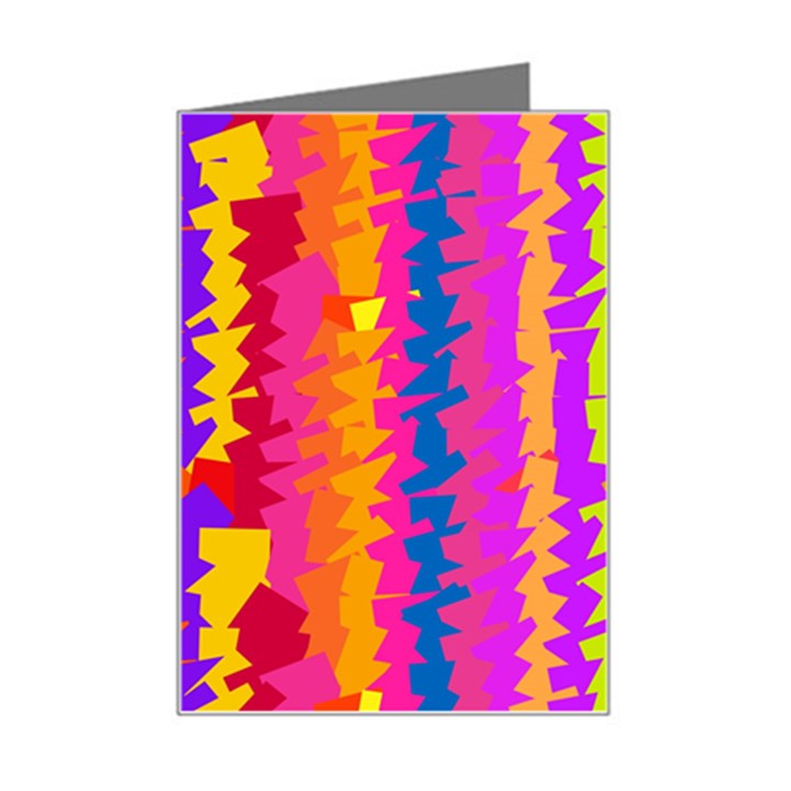 Colorful pieces Mini Greeting Card