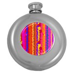 Colorful pieces Hip Flask (5 oz) Front