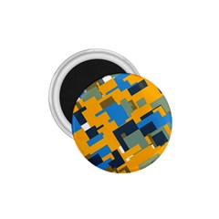 Blue Yellow Shapes 1 75  Magnet