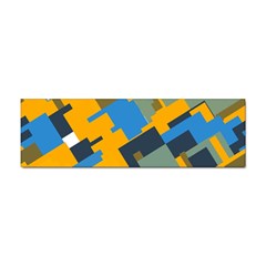 Blue Yellow Shapes Sticker (bumper)