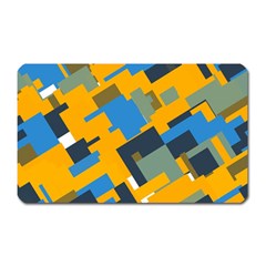 Blue Yellow Shapes Magnet (rectangular)