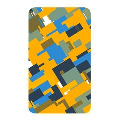 Blue Yellow Shapes Memory Card Reader (rectangular) by LalyLauraFLM