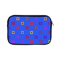 3d Squares On A Blue Background Apple Ipad Mini Zipper Case