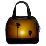 Sunset Scene at the Coast of Montevideo Uruguay Classic Handbags (2 Sides) Front