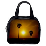 Sunset Scene at the Coast of Montevideo Uruguay Classic Handbags (2 Sides) Back