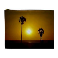 Sunset Scene At The Coast Of Montevideo Uruguay Cosmetic Bag (xl)