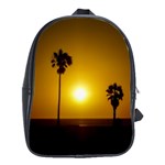 Sunset Scene at the Coast of Montevideo Uruguay School Bags(Large)  Front