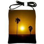 Sunset Scene at the Coast of Montevideo Uruguay Shoulder Sling Bags Front